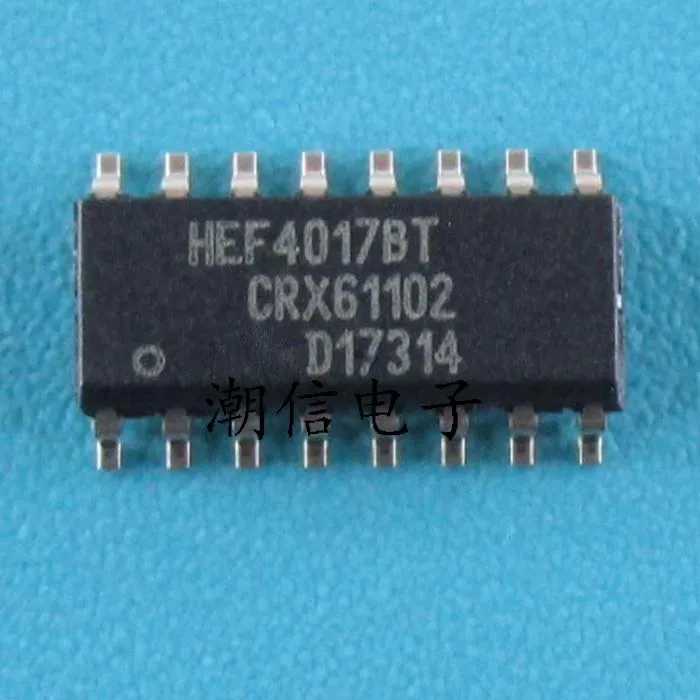 

Десятичный счетчик 10cps HEF4017BT SOP - 16