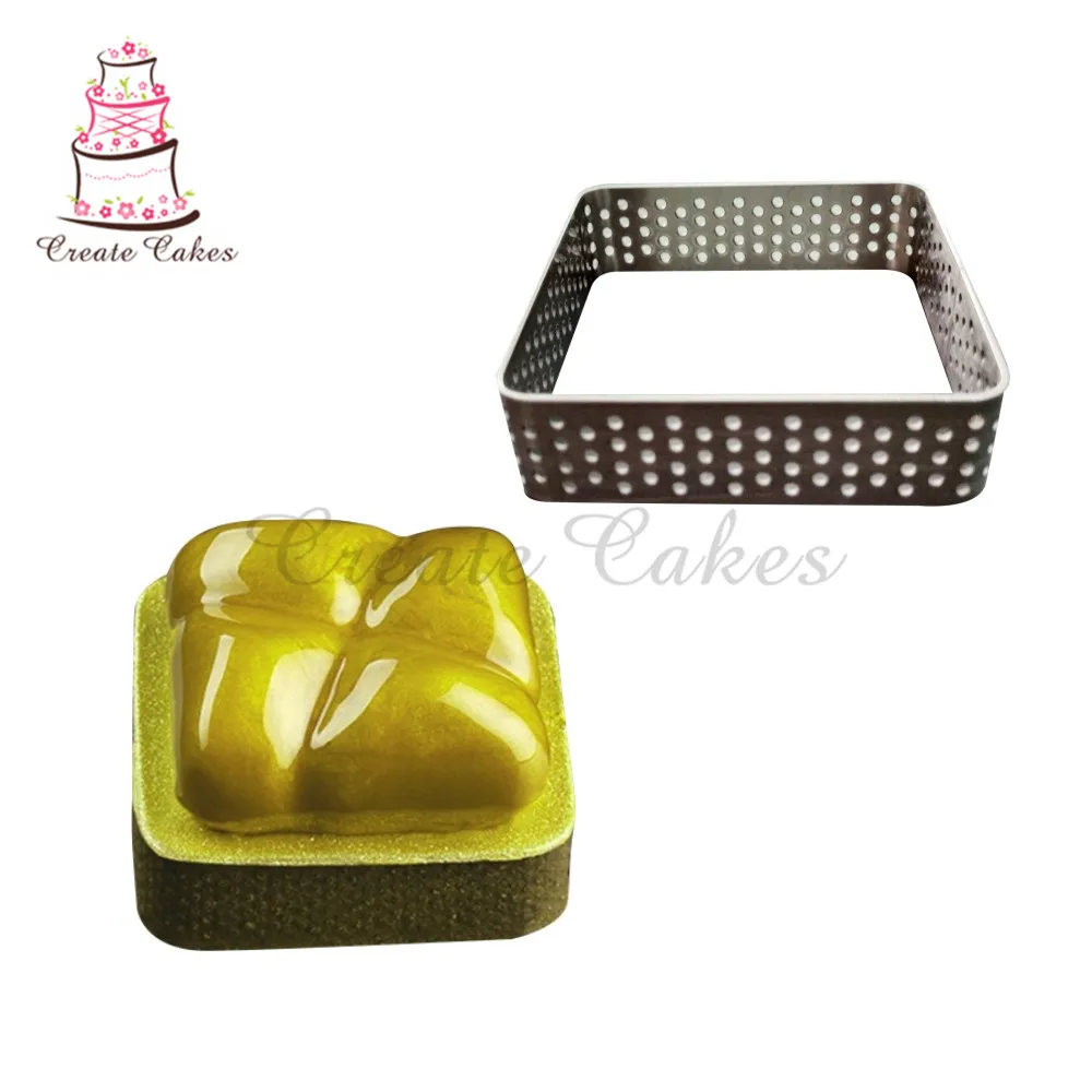 Квадратная форма для Мусса бесшовное терпкое кольцо из нержавеющей стали