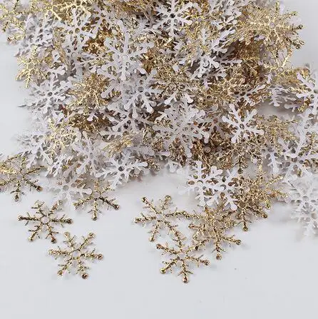 300 шт./лот Рождественские снежинки замороженвечерние ничные украшения сделай сам