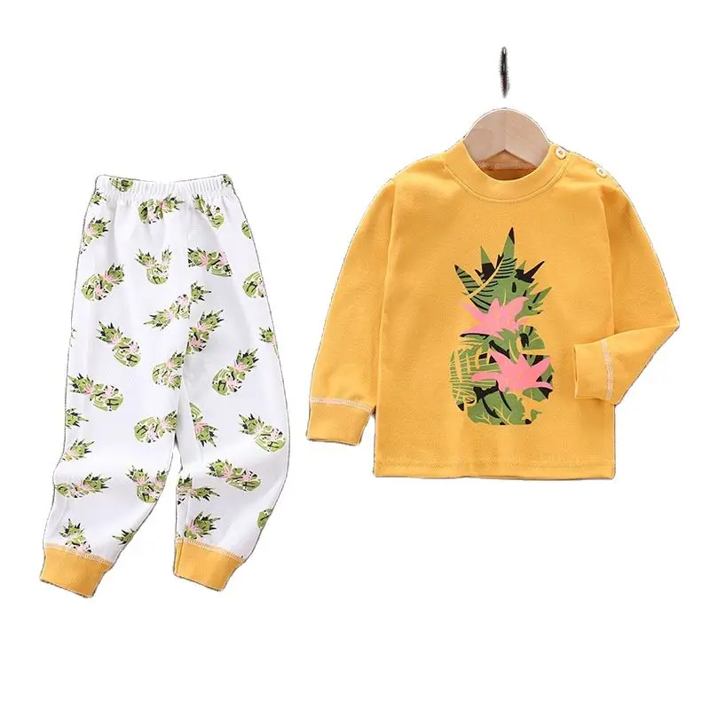 

Пижама для мальчиков и девочек, из хлопка, с длинным рукавом и штанами