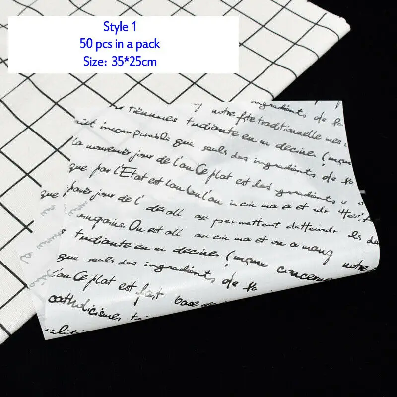 50 шт. новый торт рулон туалетной масло Бумага хлеб стойкость к смазочным