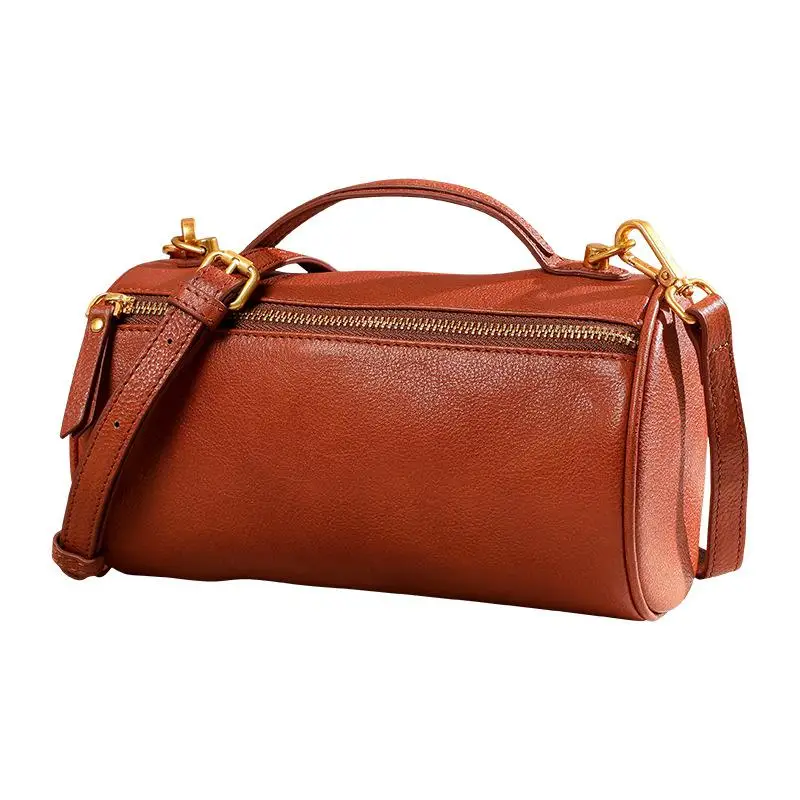 

Bestform Women Bag 2021 New Genuine Leather Handmade Shoulder & Crossbody Bags Retro First Layer Cowhide All-match Handbag