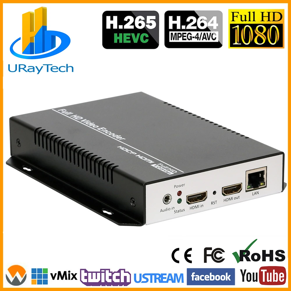 MPEG4 HDMI видео аудио IP энкодер IPTV H.264 RTSP RTMP прямая трансляция для Wowza Twitch Youtube Facebook