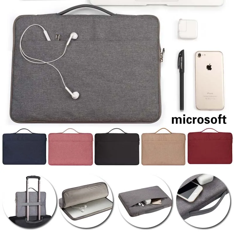 

Tablet Bag for Microsoft Laptop 1/2/3 /Surface Pro 2/3/4/6/7/X Book 1/2 Breathable Carrying Business Handbag