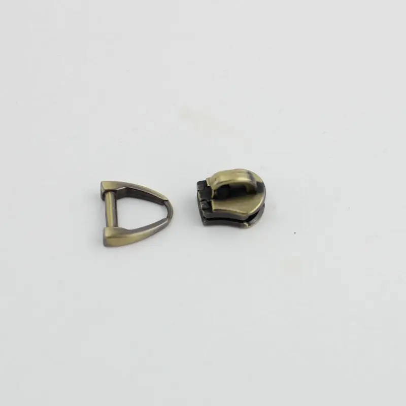 Металлическая головка на молнии с 5 зубцами 50 шт. подвижная металлическая молния