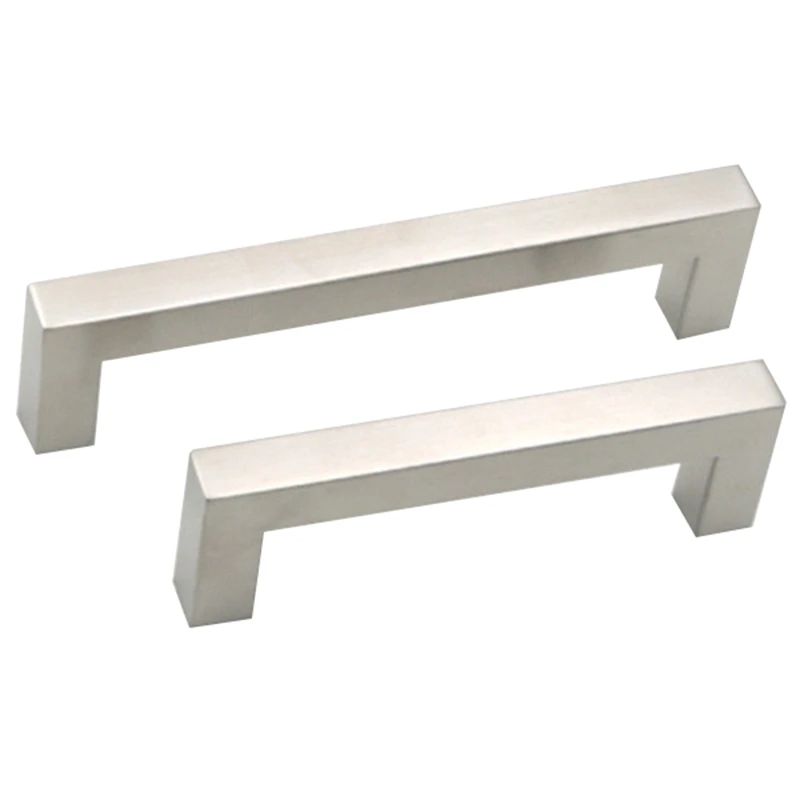 10 шт. кухонные дверные ручки кабинет квадратные ящика из нержавеющей стали для