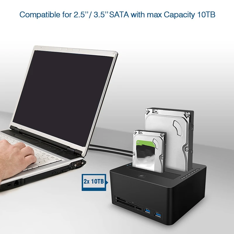 Кардридер для жесткого диска внешний тройной SATA IDE HDD док станция 2 5/3 5 дюйма