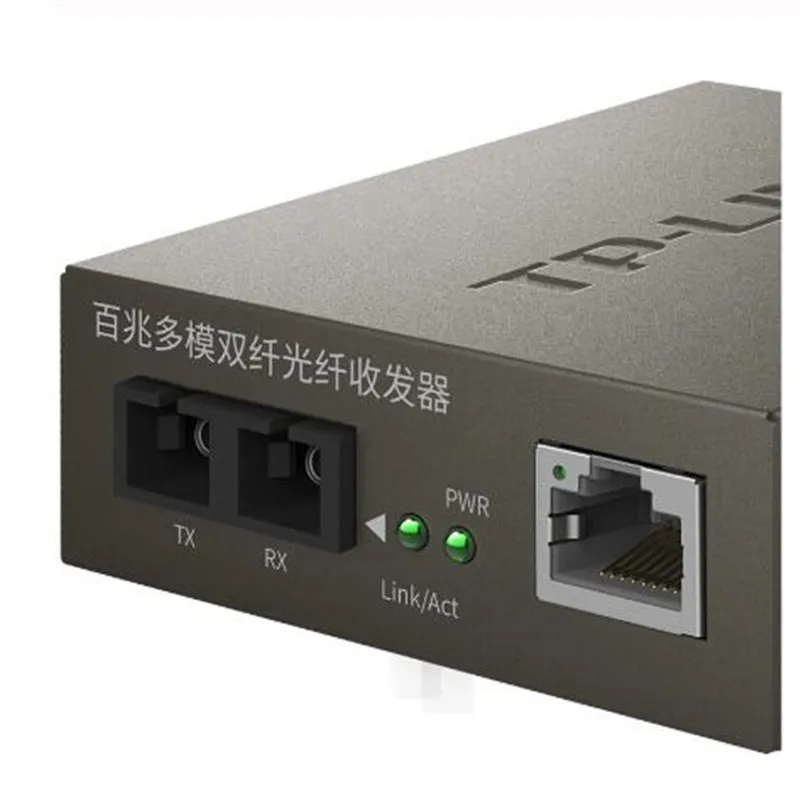 

TP-Link TR-932D 10/100M 2KM Multi-Mode Fiber Media converter Fiber transceiver Optical fiber Fast converter Dual SC port