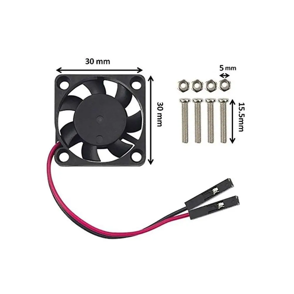 DC 5V 2Pin Dupont 3007 3cm 30mm x 7mm PC охлаждающий вентилятор|Детали и аксессуары для