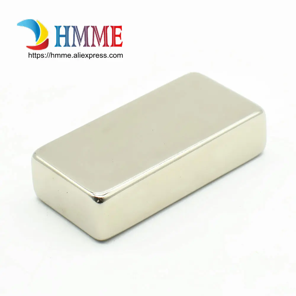 NdFeB N50 Block 2&quotx1&quotx1/2&quot Wind Turbine Magnet Strong Neodymium Magnets for generator Rare Earth Motor Permanent magnets |