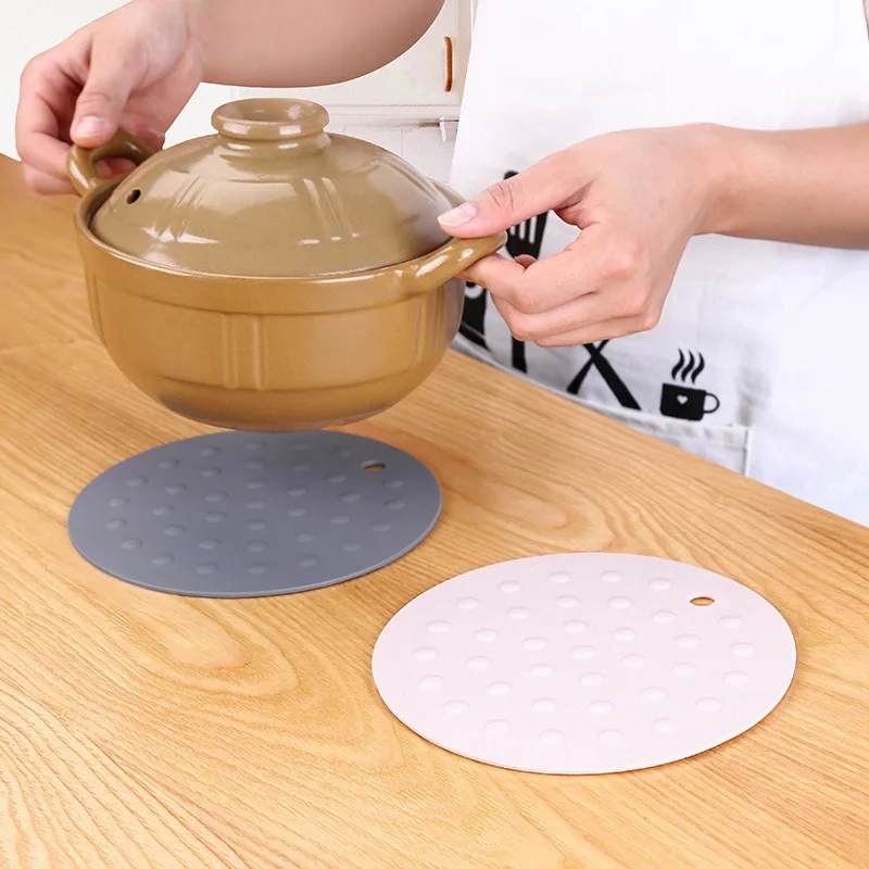

1pcs Kitchen Household Non-slip Silicone Heat Insulation Pad Tea Cup Bowl Butterfly Plate Placemat Round Anti-scalding Pad