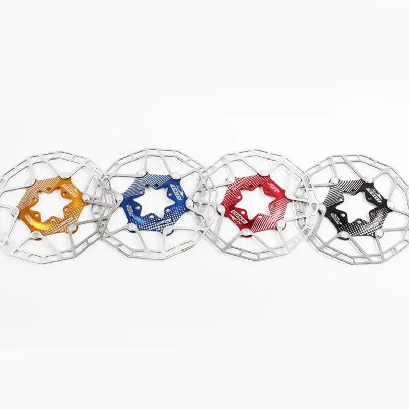 

160mm Floating Disc Brake On For Mountain Road Bike Disc Brake Pads 6 Bolts Type Float Bicycle Disc Brake Rotor Lightweight 80g