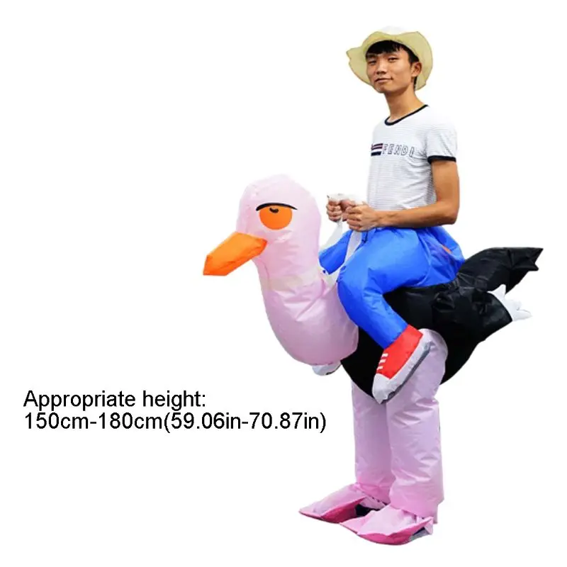

Inflatable Ostrich Cosplay Costume Adults Christmas Party Fancy Blow Up Outfits