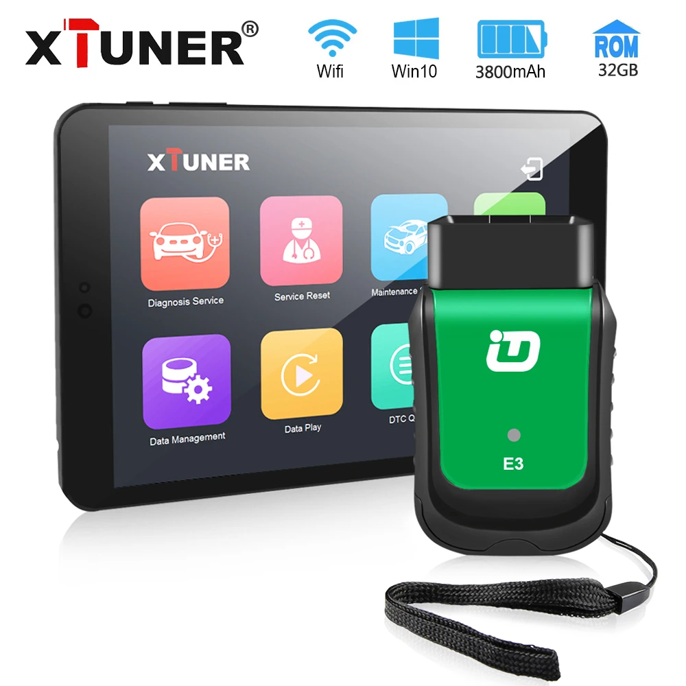 Диагностический сканер xтюнер E3 Easydiag диагностический прибор OBD2 Wi-Fi ODB 2 8 дюймов на