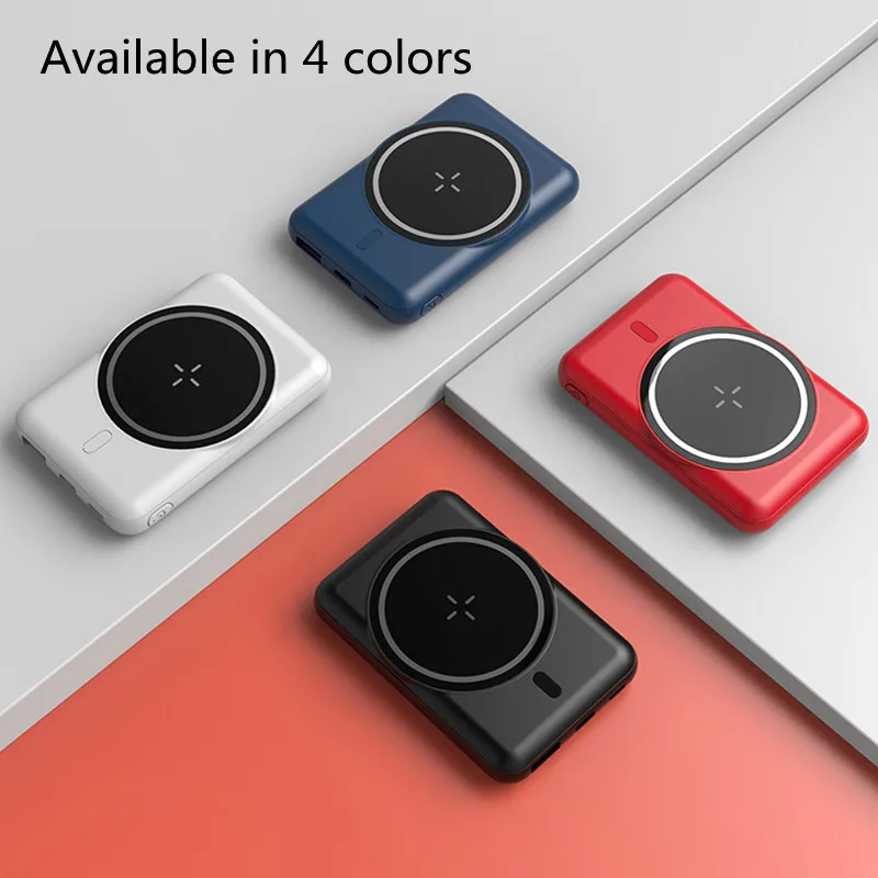 

Power Bank 5000mAh Portable Magnetic External Battery For iPhone 12 Mini Pro Max Xiaomi Huawei For MagSafe Mobile Power Supply