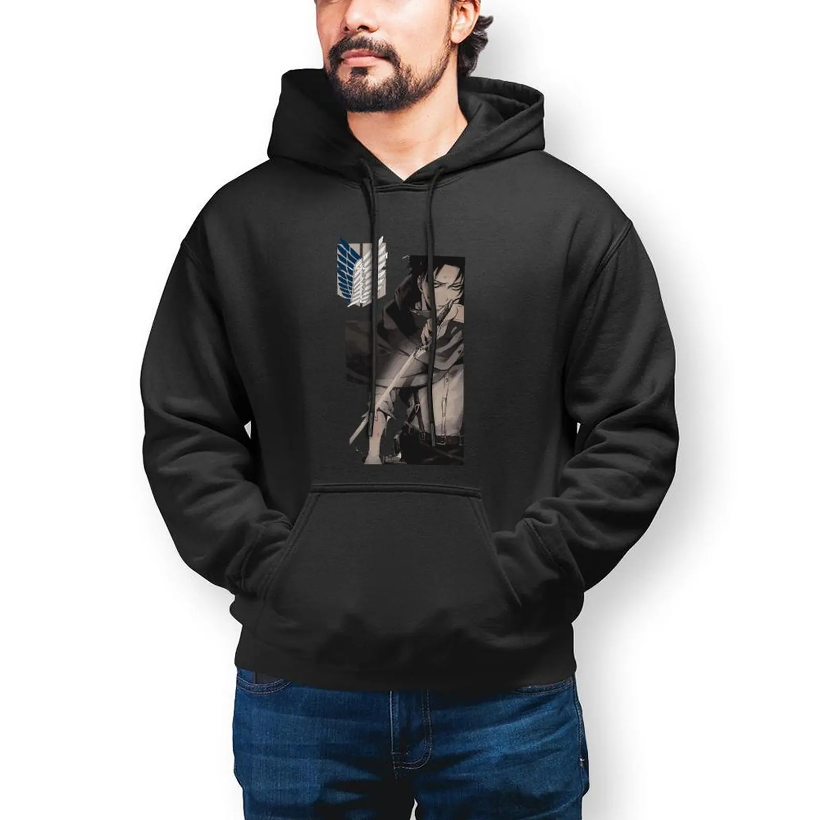 

Attack On Titan Shingeki No Kyojin Hoodies Japan Anime Loose Pullover Hoodie Warm Big Fashion Hoodie Men
