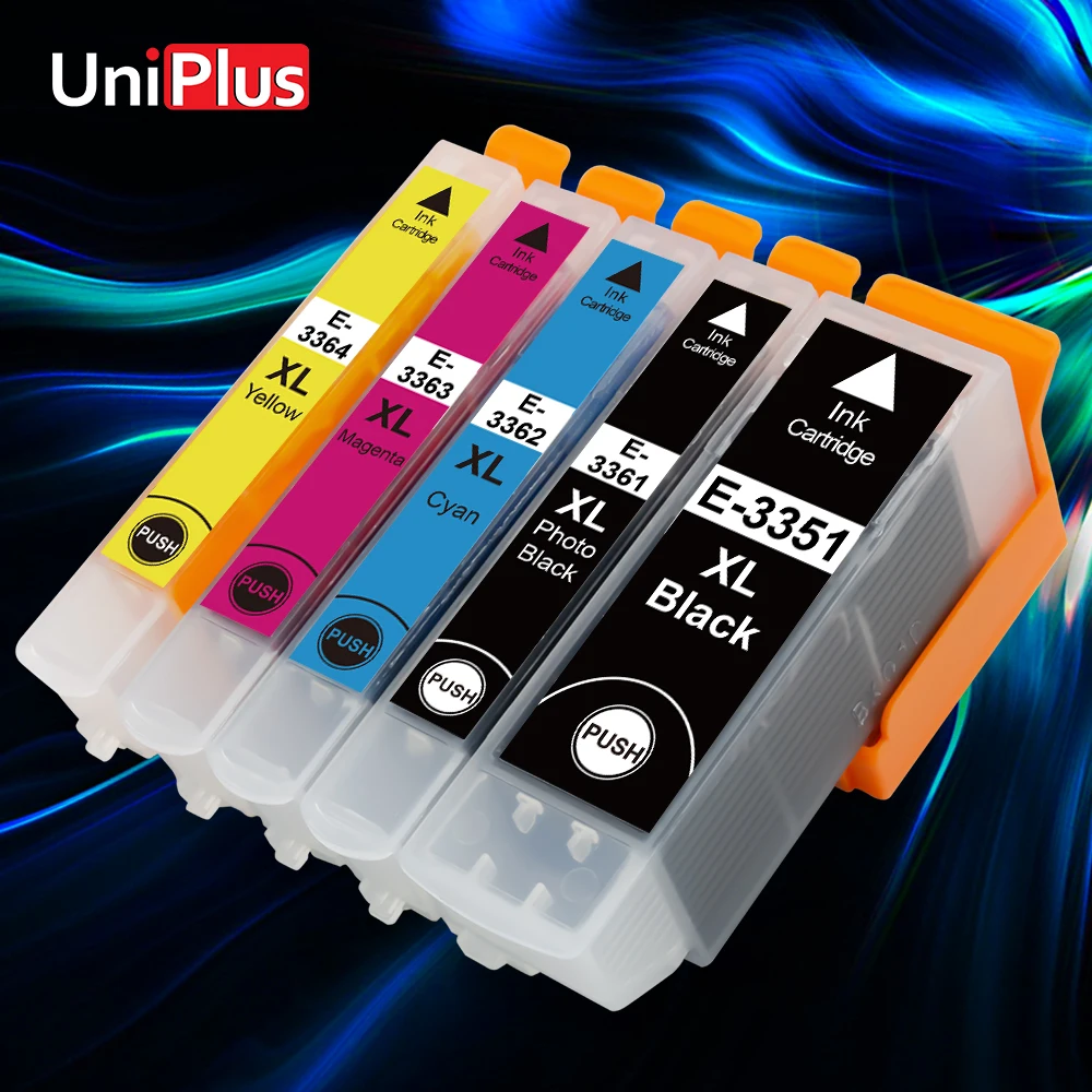 

UniPlus 33XL T3351 T3361 T3362 T3363 T3364 Compatible Epson Ink Cartridge for XP900 XP7100 XP530 XP630 XP635 XP830 XP540 XP640