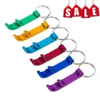 Оптовая продажа портативная, для пивных бутылок брелок 4 в 1 Карманный алюминиевая для пивной бутылки открывашка банка 6 цветов Свадебная вечеринка подарки