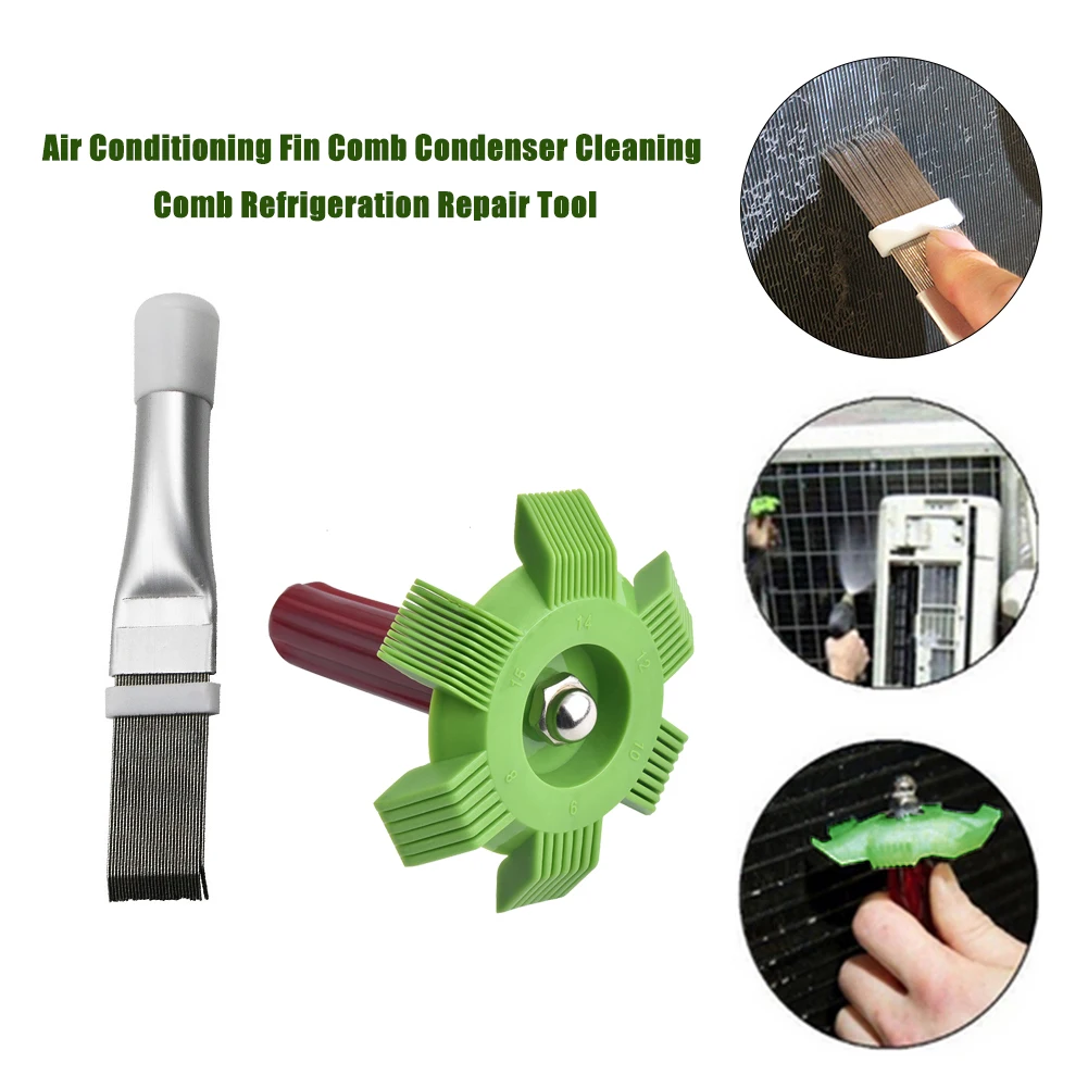 

Cooling Straightening Cleaning Tool Fin Comb Brush for Air Conditioner Condenser Comb Blade Cooling Cleaning Tool