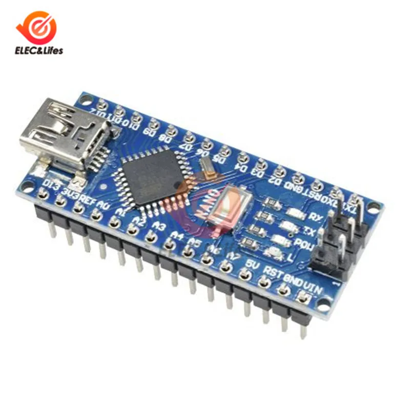 Мини USB CH340 Nano v3.0 ATmega328P плата контроллера совместима с Arduino CH340G Замена FT232RL |