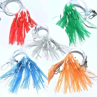 10 packs 14 sabiki rig octopus soft fishing lure with fishing hook mixed colors free shipping