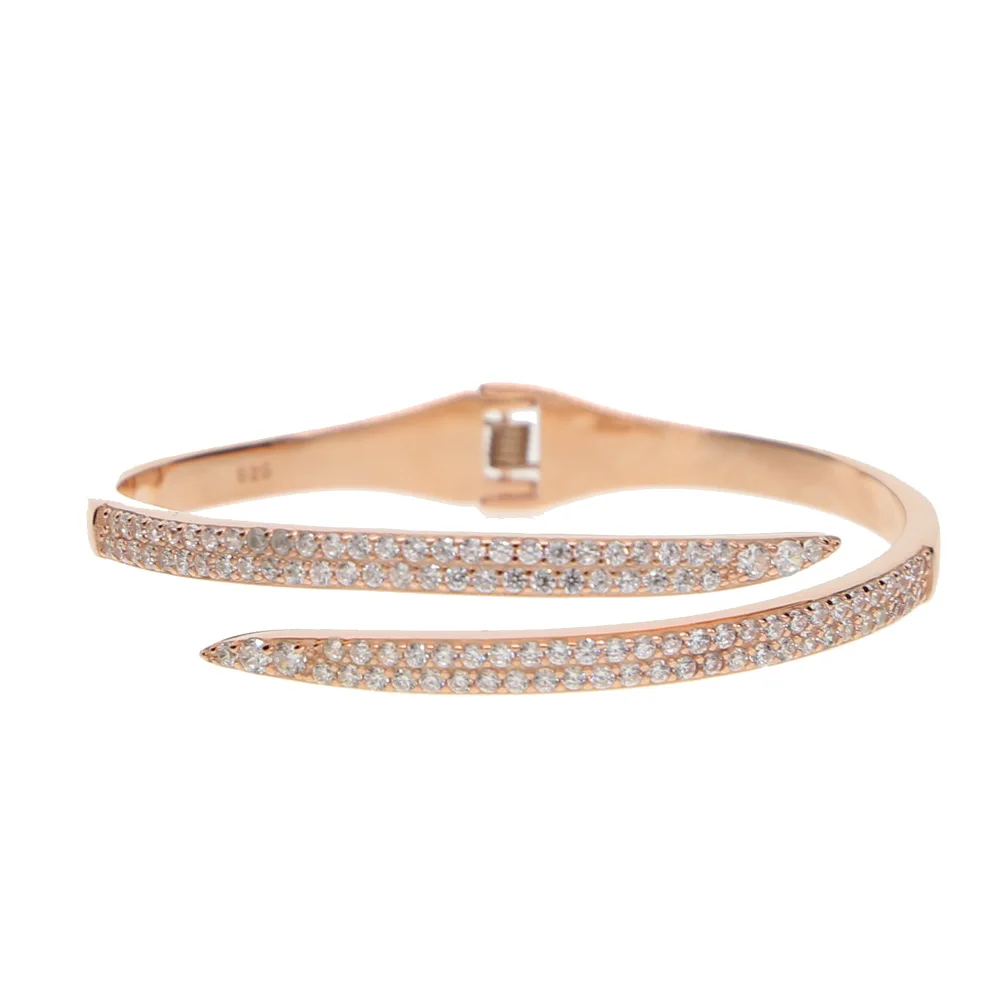 Новые Индивидуальные модные браслеты цвета розового золота дизайн змеи микро