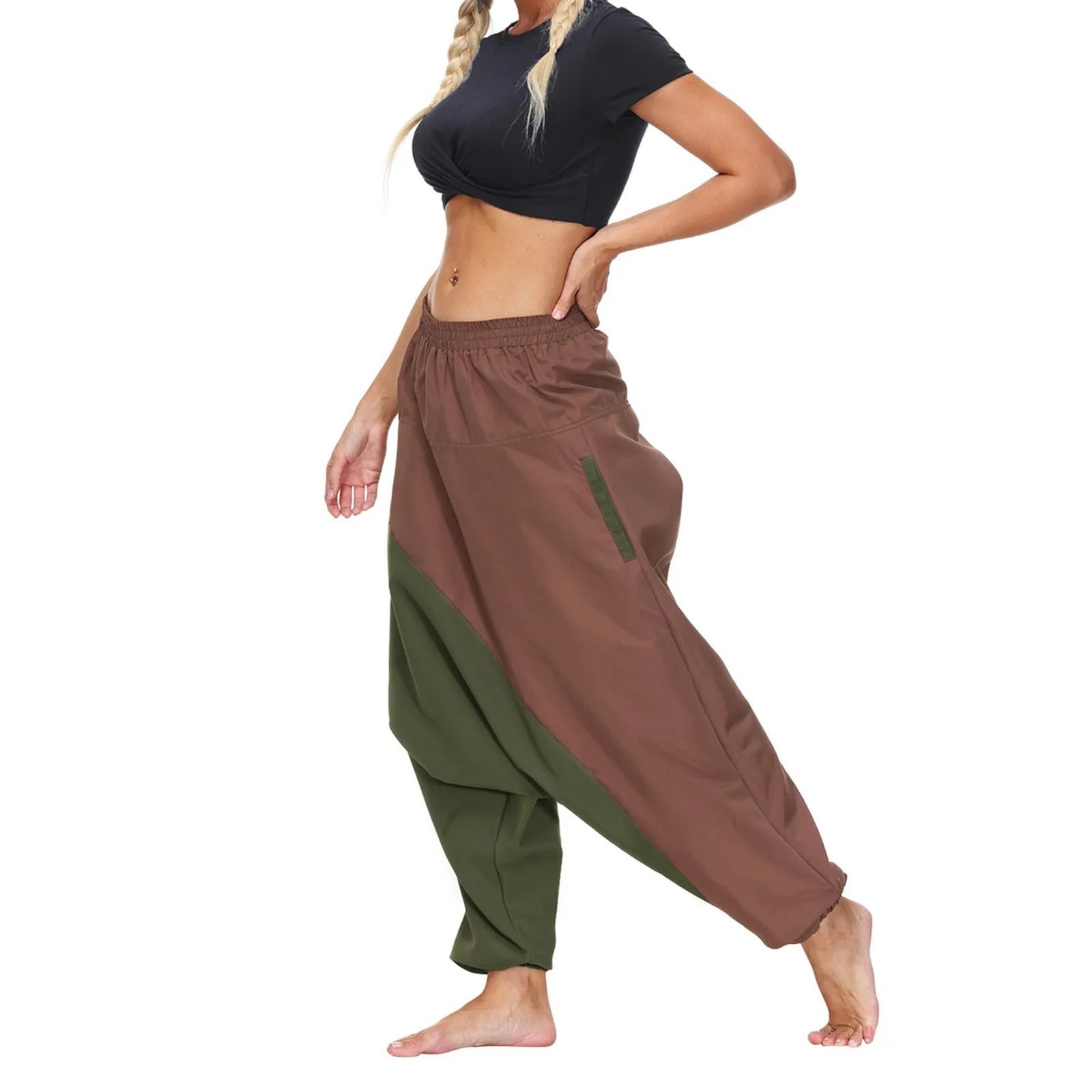 

New women large size casual Modal harem pants lady Dance practice pants yoga suit plus size Long Trousers Bloomers dancewear