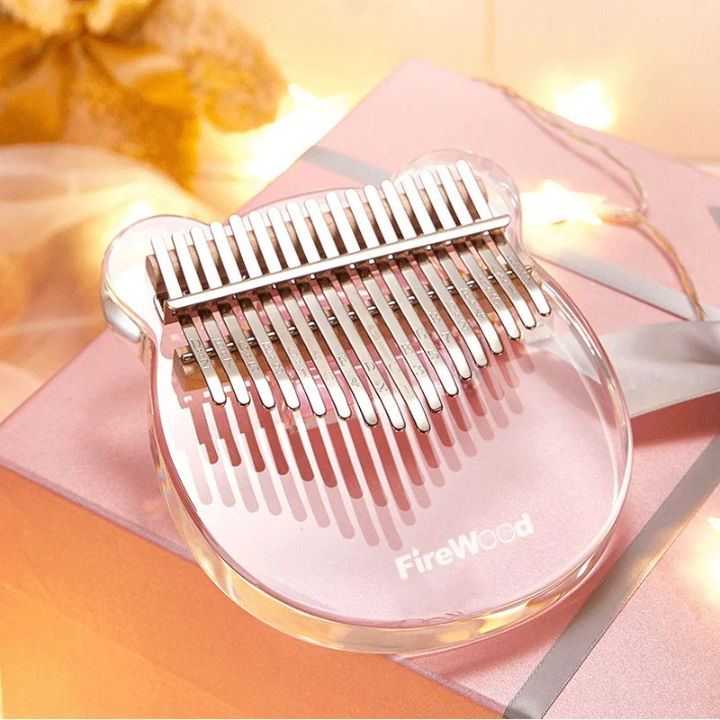 Калимба с 17 клавишами пианино большим пальцем сделанное из одной доски