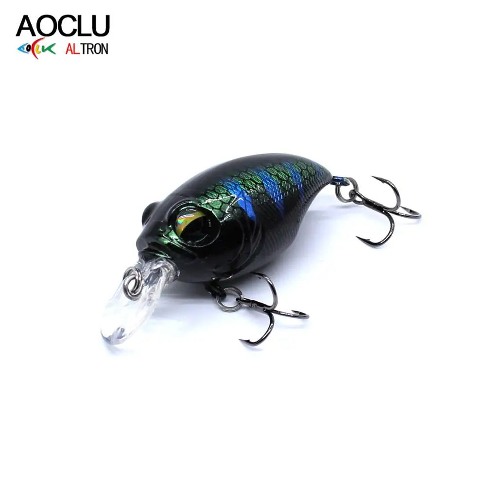 

AOCLU wobblers Super Quality 6 Colors 40mm 8.1g Hard Bait Minnow Shad Crankbait Fishing lure Bass Fresh Salt water tackle