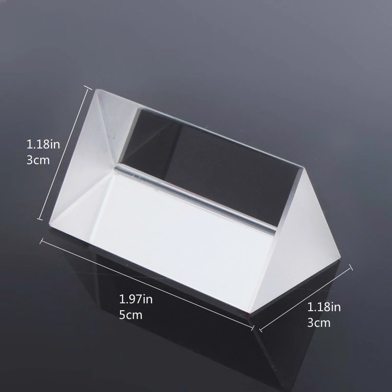 Physics Science Toy Triple Prism Glass Reflecting Color Light Spectrum Learning Educational Toys Kids School Teaching Brinquedos | Игрушки и