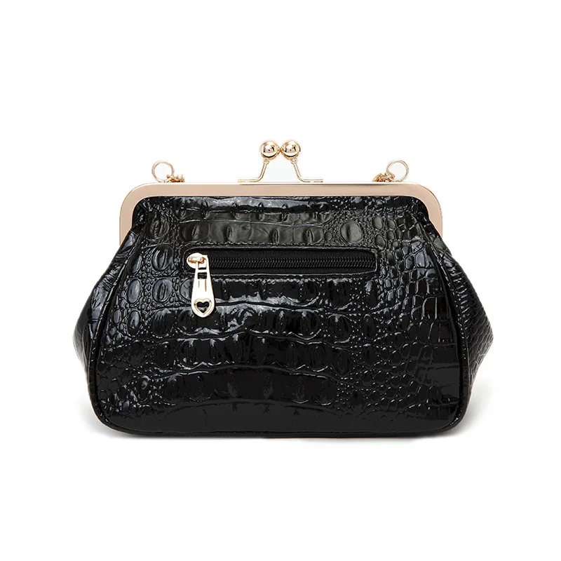 2019 черная женская сумка из лакированной кожи в стиле панк заклепка горного