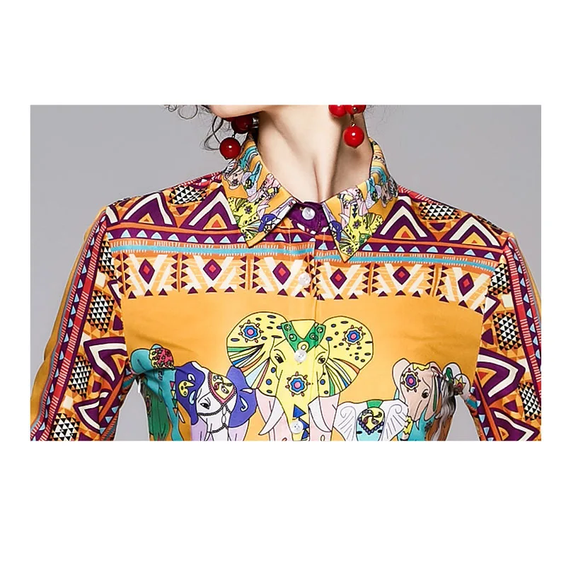 

2020 Spring New Fashion Runway Maxi Dress Women's Long Sleeve Plus Size Vintage Floral Printed Long Party Dresses Vestidos