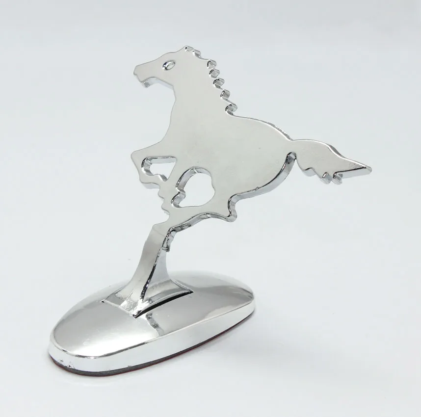 1piece Car front hood bonnet badge with 5 star Flying Eagle Running horse Volga GAZ Deer logos Silver for all car DIY Decoration - купить по