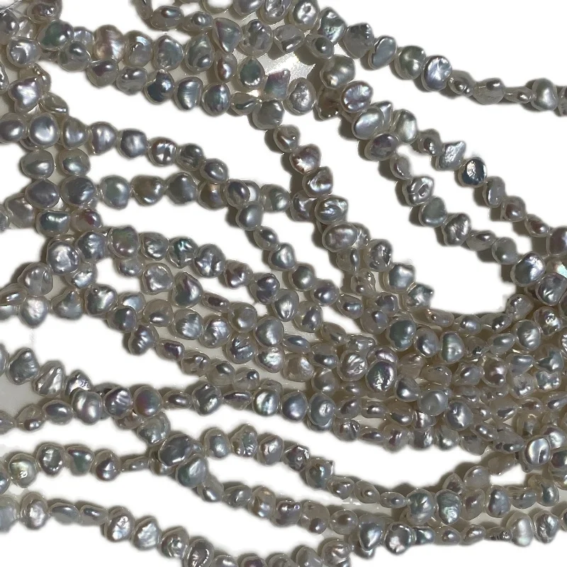 

freshwater pearl purple reborn keshi pearl flat oval 6-7mm FPPJ wholesale 39cm nature loose beads for DIY jewelry