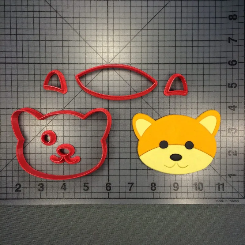 Форма для печенья Fennec fox милое животное сердце лиса лицо помадка печать 3D