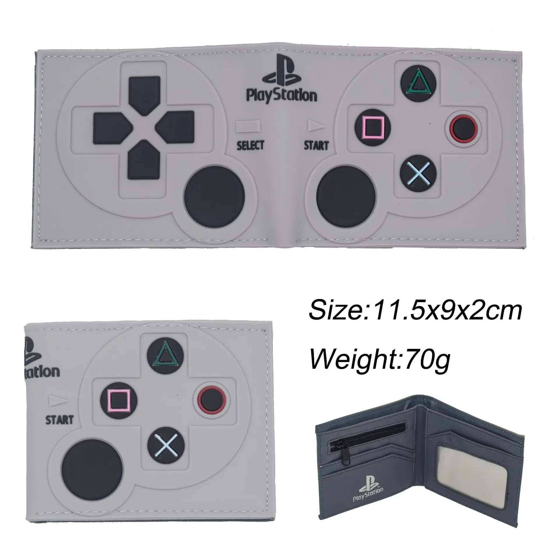 Кошелек "PlayStation" игра мультфильм аниме-кошелек на молнии монета Карманный держатель для карт для детей Мужчины Женщины подарок carteira Кожаные Кошельки - Цвет: N-11