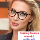 Женские очки для чтения кошачий глаз 2021 TR90 оправа для очков для дальнозоркости очки для дам + 1,5 + 2,0 + 2,25 + 3,5 защита от сисветильник