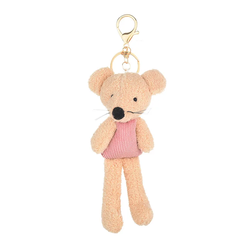 

Cartoon Plush Mouse Keychains Cute Rat Doll Keychain Kids Toy Girls Pendant Keyring Women Bag Charm Key Holder Beautiful Gifts