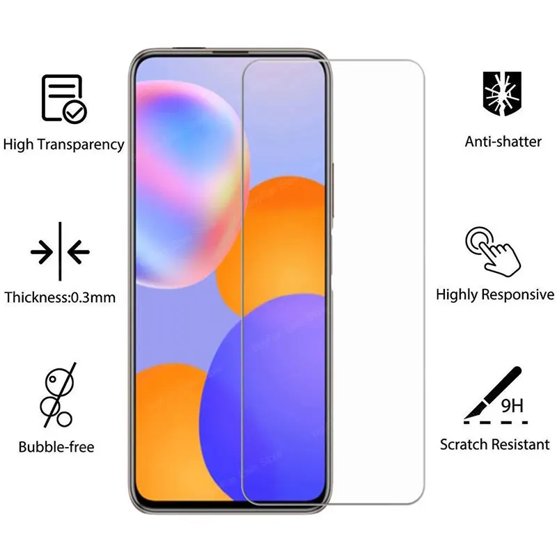 3 Pcs/Lot Protective Glass On For Huawei Honor 9A 9C 9S 9X 9 10X Lite Tempered Screen Protector Film Premiunm | Мобильные телефоны