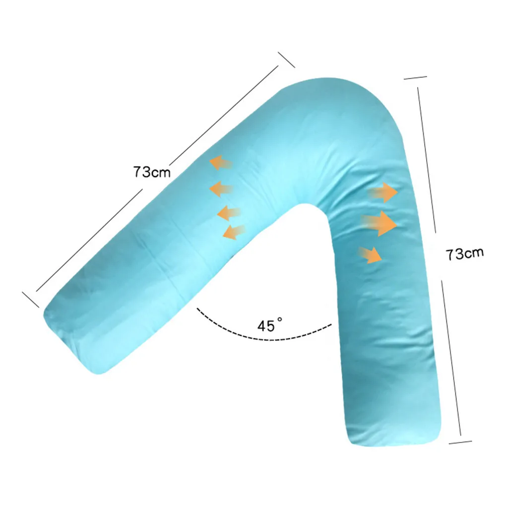 Sleeping Support Pillow V Shaped Pillowcase Pregnency Nursing Case Women Body Neck Back | Дом и сад