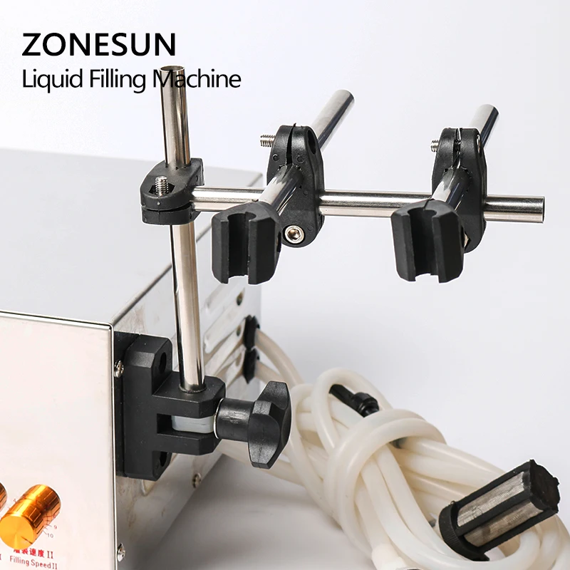 ZONESUN машина для розлива жидкости с двойной головкой микрокомпьютер
