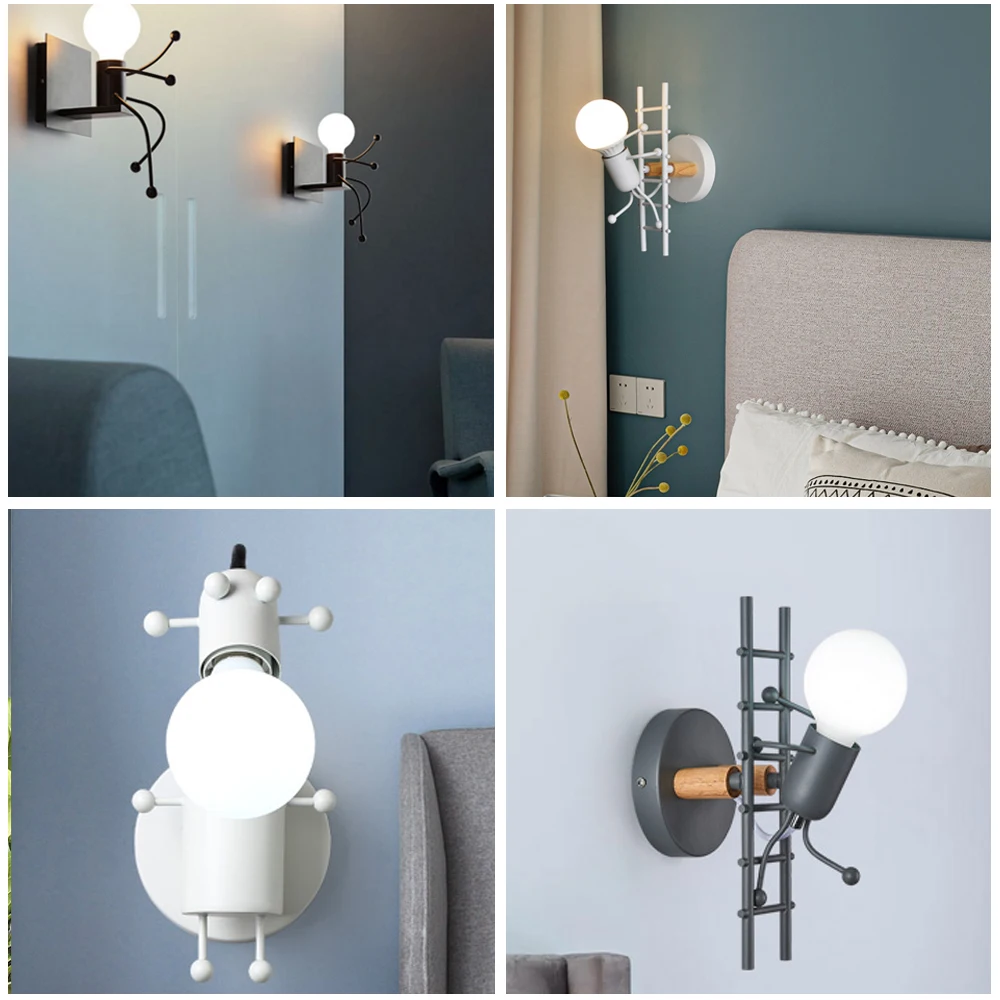 Настенная Светодиодная лампа в американском индустриальном стиле железные