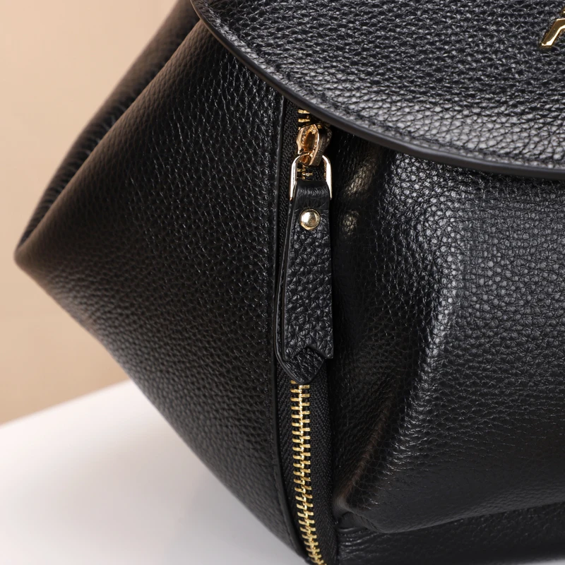 Genuine Leather Women's Backpack Academic Sanding Shoulder Bag Soft Fashion Casual | Багаж и сумки