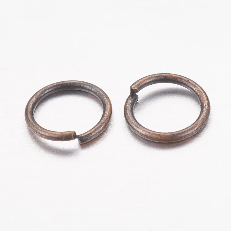 

100g 5mm 6mm 8mm 10mm Iron Jump Rings Closed Nickel Free Red Copper Color Jump Split Circle Rings For Jewelry Accessories Lovers