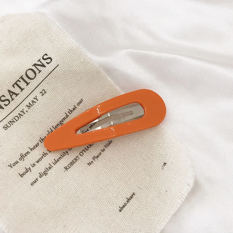 1 шт. новинка милая заколка для волос девочек и женщин Милая блестящая однотонная