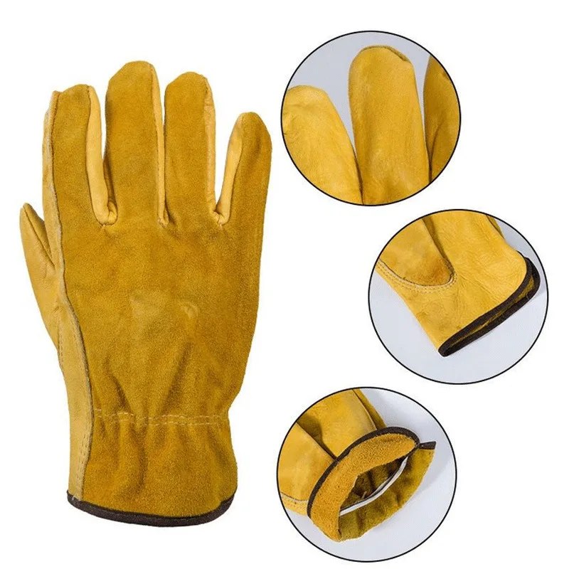Кожаные рабочие перчатки для вождения унисекс водителя/грузовика/автомобиля