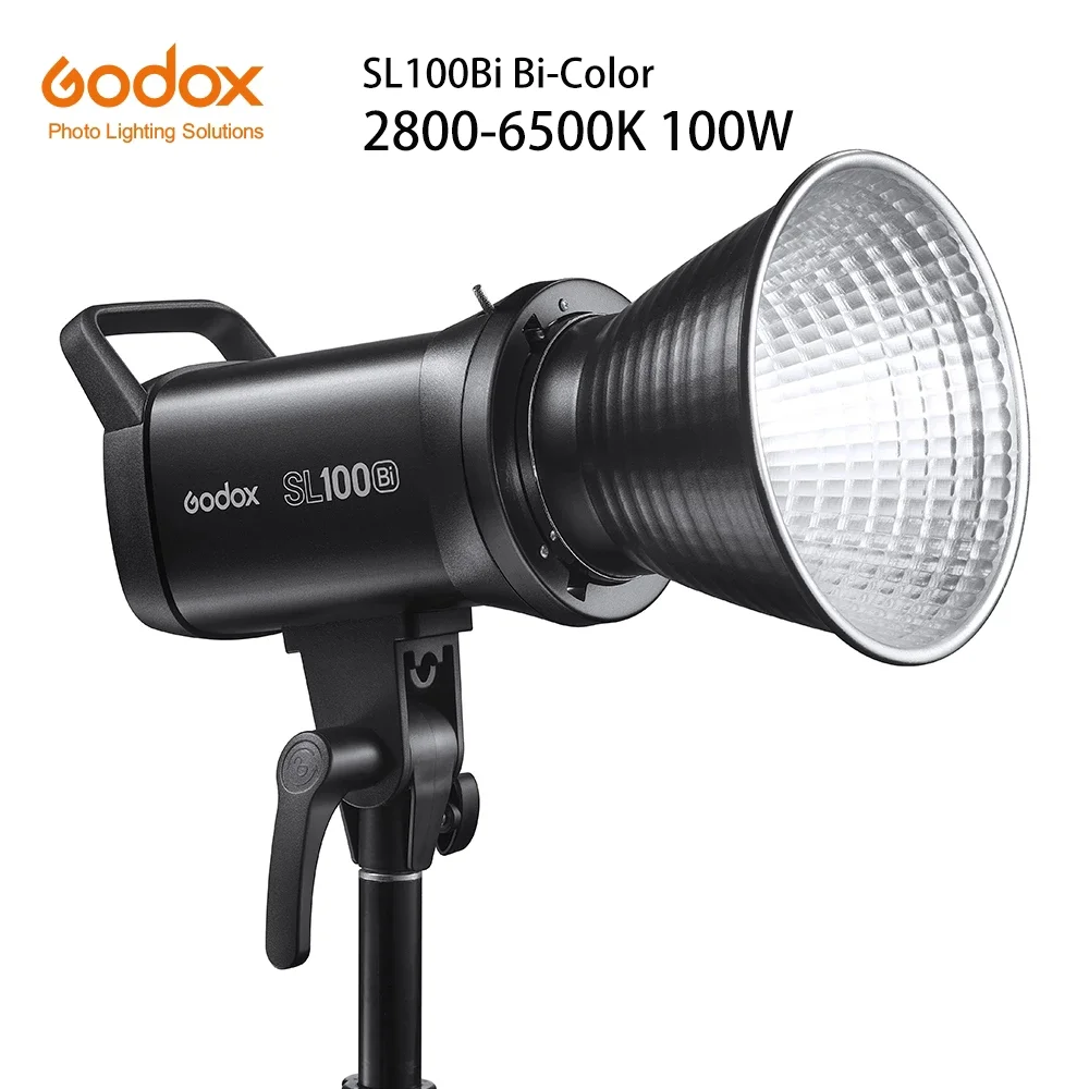 

Двухцветный СВЕТОДИОДНЫЙ светильник Godox SL100D SL100Bi 100 Вт 2800-6500K с креплением Bowens, студийный светильник для наружной съемки, фотосъемки, приложе...