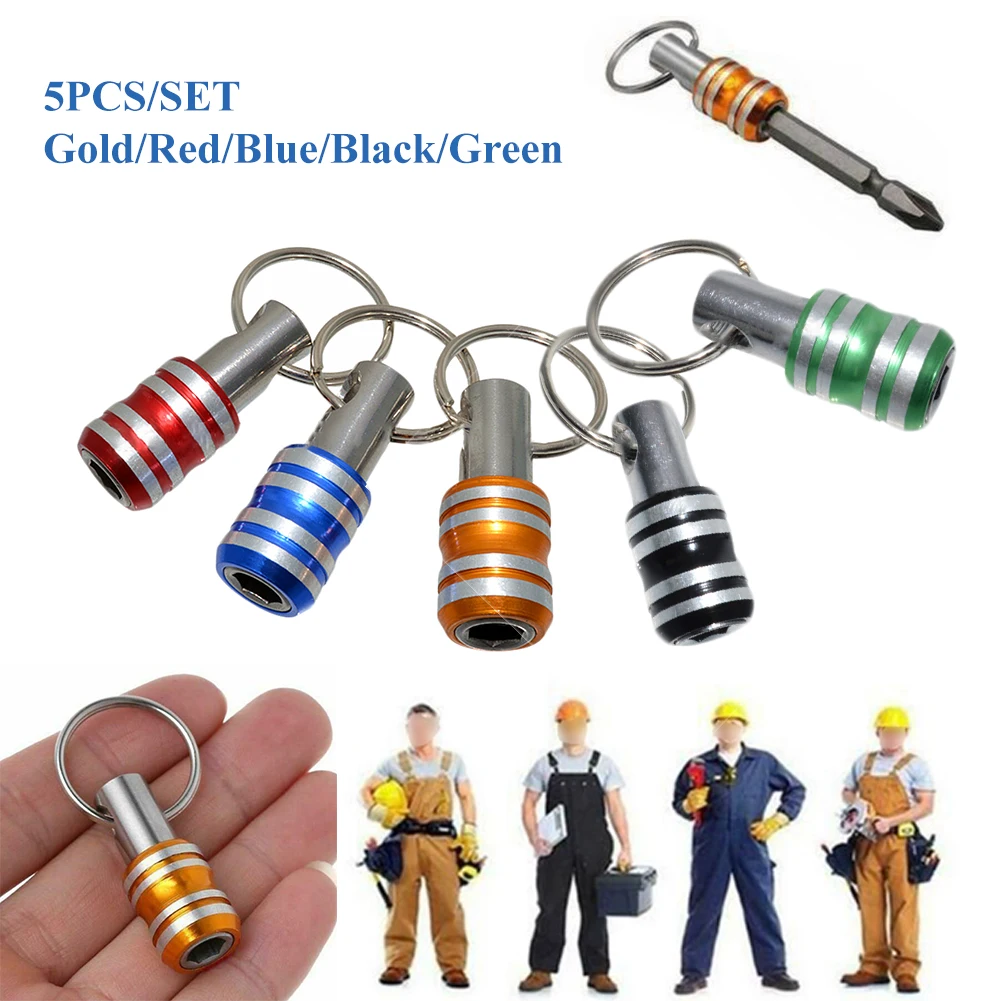 

1/4in Keychain Screwdriver Bit Holder Hex Shank Bits holder Quick Release