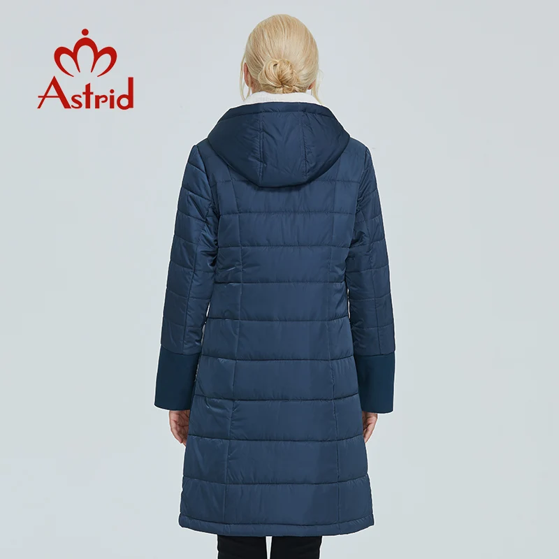 Женская зимняя куртка Astrid однотонная кожаная парка размера плюс AM 2082 2019|Женские