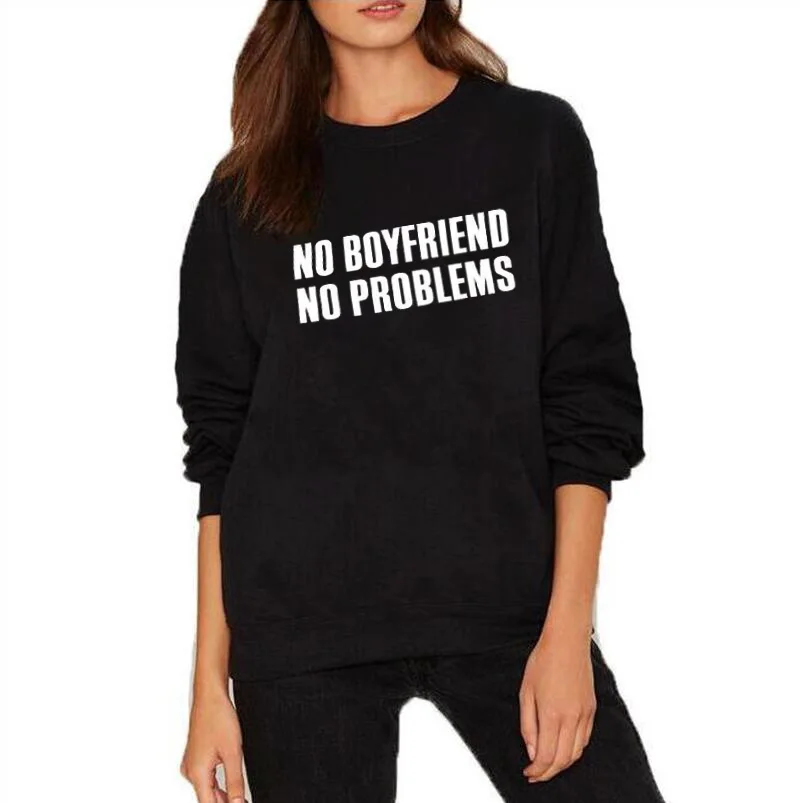 90s нет бойфренда проблем девушка одежда Crewneck 100% хлопок женский свитер длинный